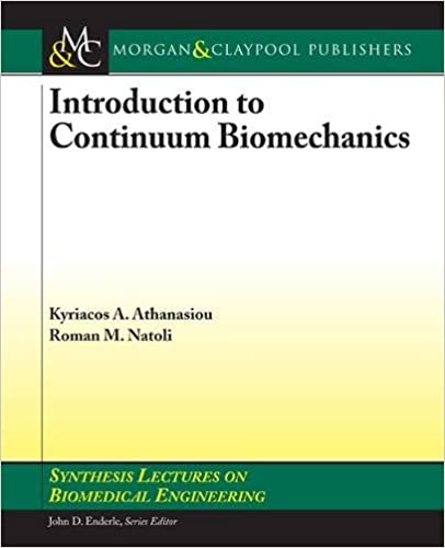 Introduction to Continuum Biomechanics Synthesis Lectures on Biomedical Engineering