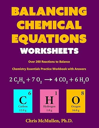 Balancing Chemical Equations Worksheets